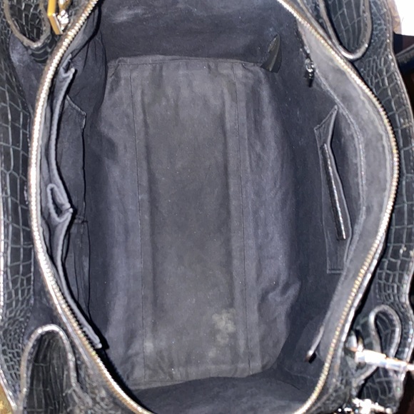 Rebecca minkoff large mock croc perry satchel - Picture 9 of 13